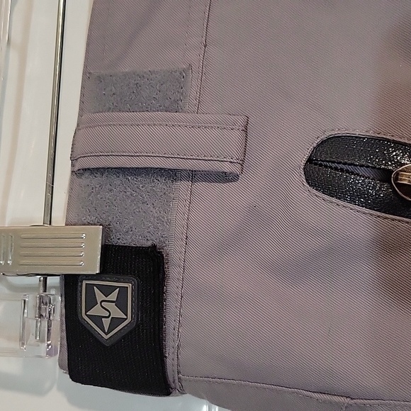 SESSION'S Women's Snow Ski Pants Grey XS Recco Reflective WARM adjustable zipper - Picture 4 of 12